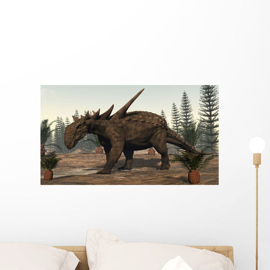 Sauropelta Dinosaur Roaming Wall Decal