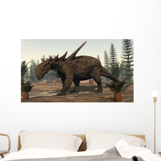 Sauropelta Dinosaur Roaming Wall Decal