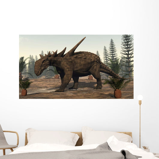 Sauropelta Dinosaur Roaming Wall Decal