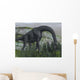 Brachiosaurus Dinosaur Eating Fern Wall Decal
