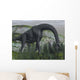 Brachiosaurus Dinosaur Eating Fern Wall Decal