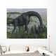 Brachiosaurus Dinosaur Eating Fern Wall Decal