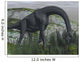 Brachiosaurus Dinosaur Eating Fern Wall Decal