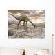 Gallimimus Dinosaur Discovering Eggs Wall Decal