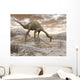 Gallimimus Dinosaur Discovering Eggs Wall Decal