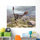 Mononykus Dinosaur Eating Lizard Wall Decal