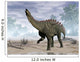 Miragaia Dinosaur Rearing up Wall Decal