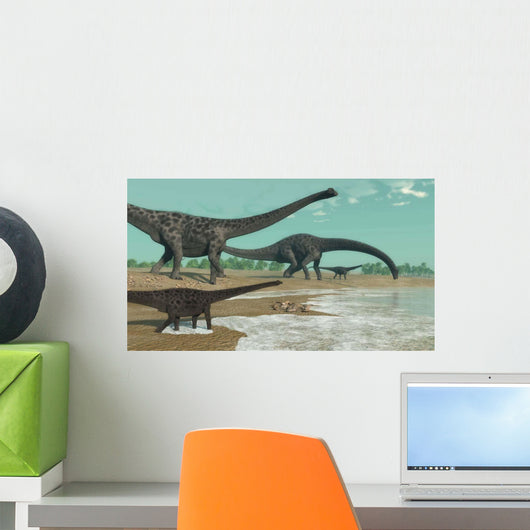 Diplodocus Dinosaurs Looking for Wall Decal