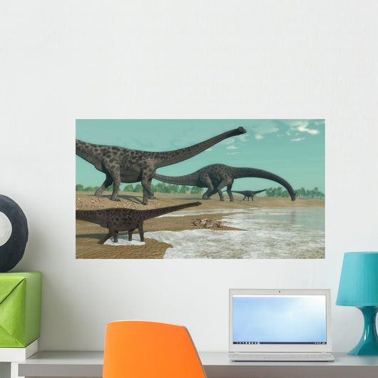 Diplodocus Dinosaurs Looking for Wall Decal