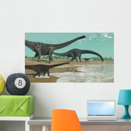 Diplodocus Dinosaurs Looking for Wall Decal