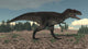 Tyrannotitan Walking Prehistoric Landscape Wall Decal