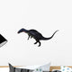 Camptosaurus Dinosaur Walking White Wall Decal Design 2