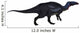 Camptosaurus Dinosaur Walking White Wall Decal Design 1