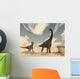 Two Brontomerus Dinosaurs Walking Wall Decal