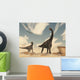 Two Brontomerus Dinosaurs Walking Wall Decal