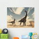 Two Brontomerus Dinosaurs Walking Wall Decal