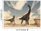 Two Brontomerus Dinosaurs Walking Wall Decal