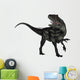 Allosaurus Dinosaur Roaring White Wall Decal Design 2