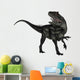 Allosaurus Dinosaur Roaring White Wall Decal Design 2
