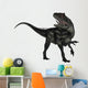 Allosaurus Dinosaur Roaring White Wall Decal Design 2