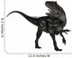 Allosaurus Dinosaur Roaring White Wall Decal Design 2