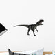 Allosaurus Dinosaur Roaring White Wall Decal Design 1