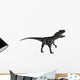 Allosaurus Dinosaur Roaring White Wall Decal Design 1