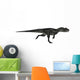 Allosaurus Dinosaur Running White Wall Decal