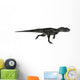 Allosaurus Dinosaur Running White Wall Decal