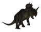 Centrosaurus Dinosaur Roaring White Wall Decal