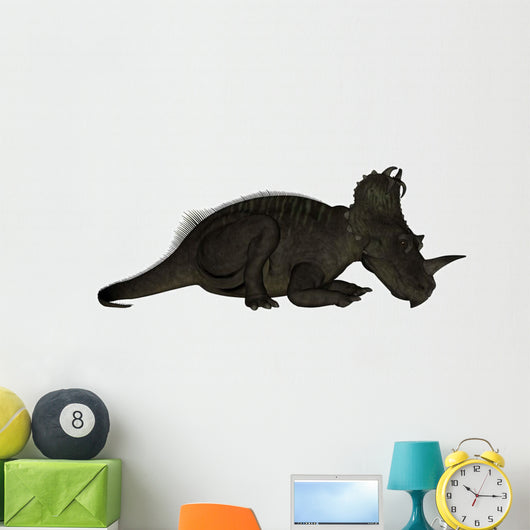 Centrosaurus Dinosaur Resting White Wall Decal
