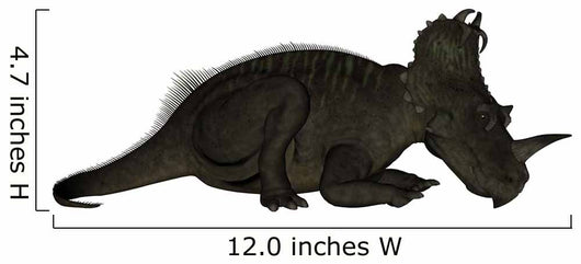 Centrosaurus Dinosaur Resting White Wall Decal