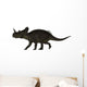 Centrosaurus Dinosaur Walking White Wall Decal