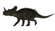 Centrosaurus Dinosaur Walking White Wall Decal