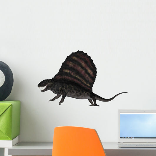Dimetrodon Dinosaur 3D Render Wall Decal Design 3