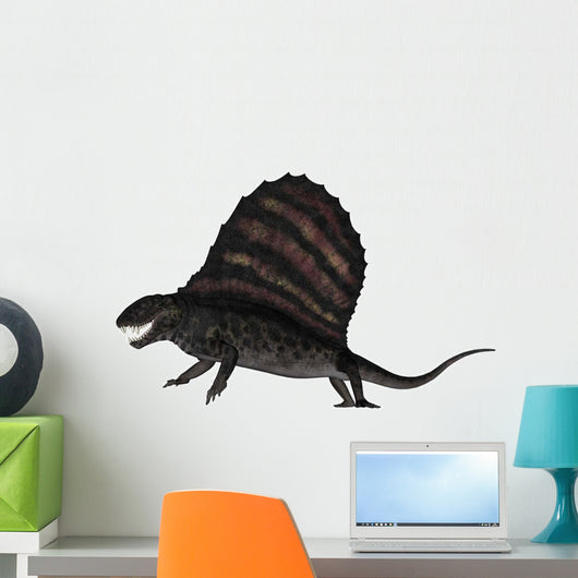 Dimetrodon Dinosaur 3D Render Wall Decal Design 3