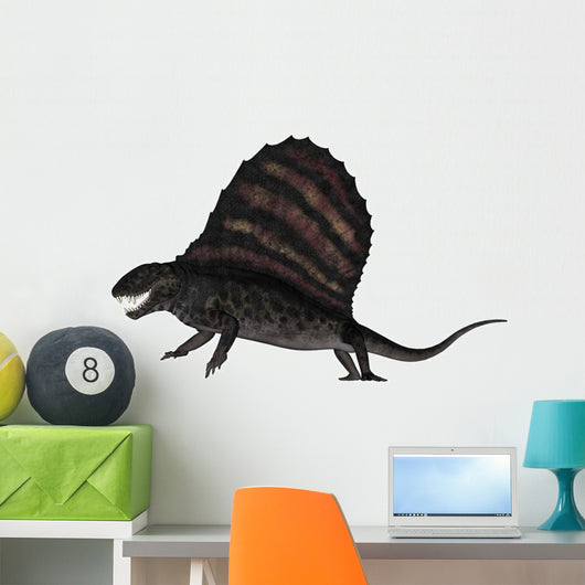 Dimetrodon Dinosaur 3D Render Wall Decal Design 3