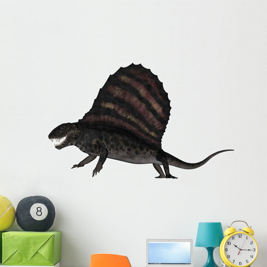 Dimetrodon Dinosaur 3D Render Wall Decal Design 3