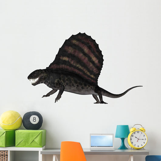 Dimetrodon Dinosaur 3D Render Wall Decal Design 3