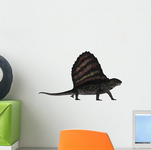 Dimetrodon Dinosaur 3D Render Wall Decal Design 1