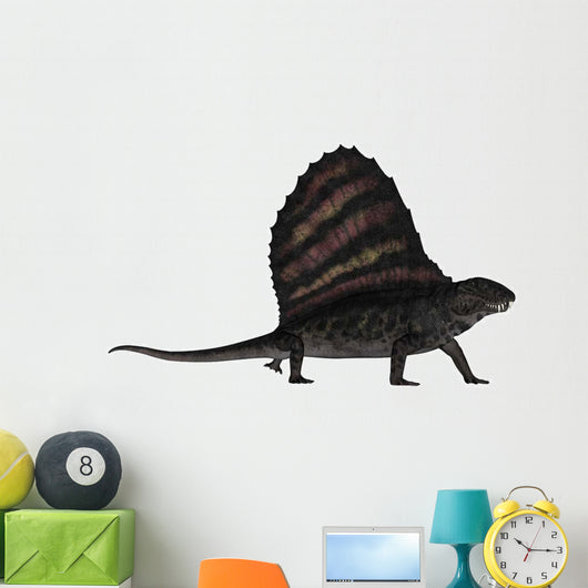 Dimetrodon Dinosaur 3D Render Wall Decal Design 1