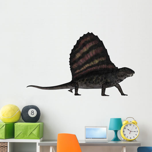 Dimetrodon Dinosaur 3D Render Wall Decal Design 1