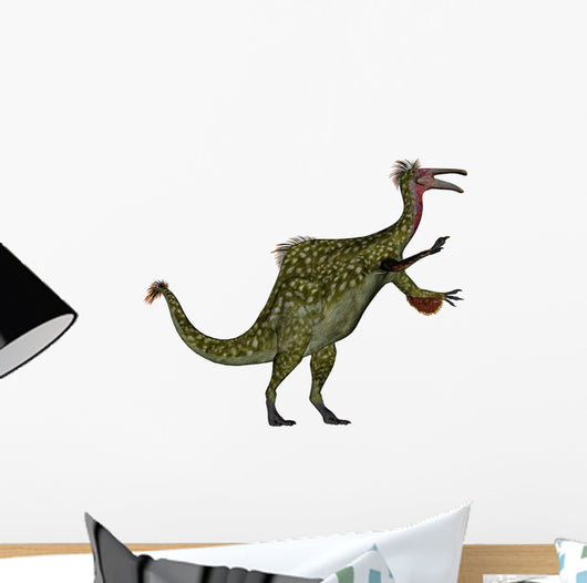 Deinocheirus Dinosaur White Wall Decal Design 3