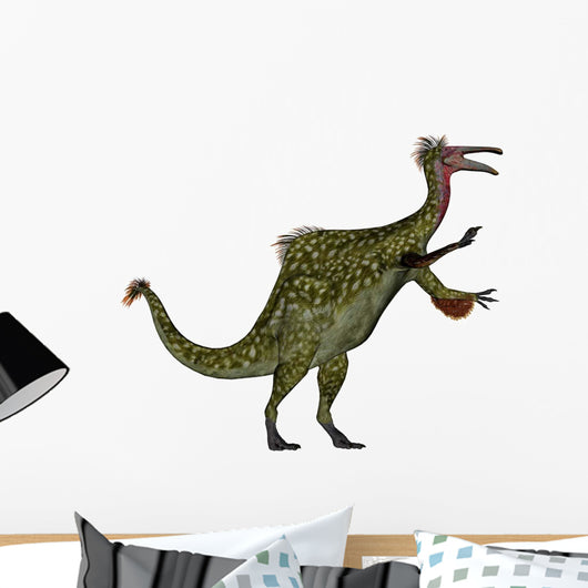 Deinocheirus Dinosaur White Wall Decal Design 3