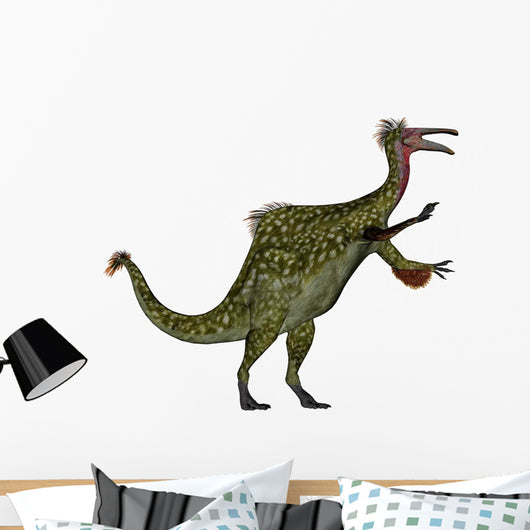 Deinocheirus Dinosaur White Wall Decal Design 3