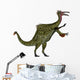 Deinocheirus Dinosaur White Wall Decal Design 3