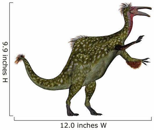 Deinocheirus Dinosaur White Wall Decal Design 3