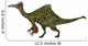 Deinocheirus Dinosaur White Wall Decal Design 2