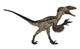 Deinonychus Dinosaur White Wall Decal Design 5