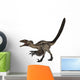 Deinonychus Dinosaur White Wall Decal Design 4